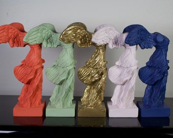 Colorful Nike of Samothrace Statue