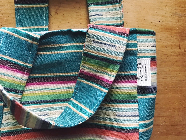 MINI TOTE Southwestern Teal