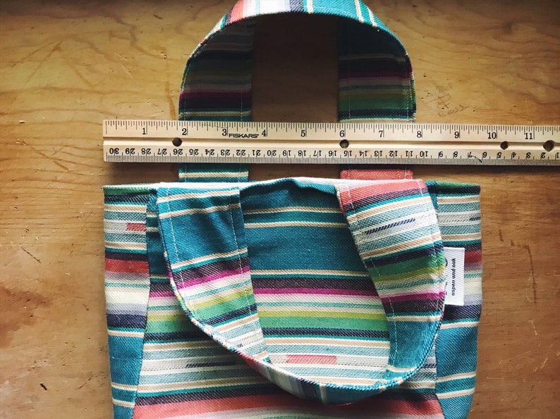 MINI TOTE Southwestern Teal
