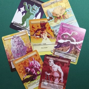 Anpassbare Magic The Gathering-Token x6