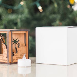 Laser Etched Nativity Box