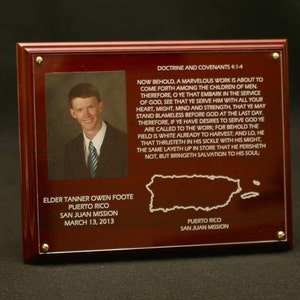 Missionary Plaque