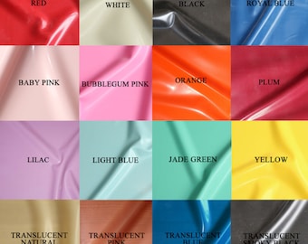 0.40mm Main Colours: Sheet Latex/Rubber by Continuous Metre, Qtr or Half Metre - 1m Width - UK SELLER