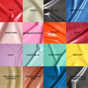 0.40mm Main Colours: Sheet Latex/Rubber by Continuous Metre, Qtr or Half Metre - 1m Width - UK SELLER