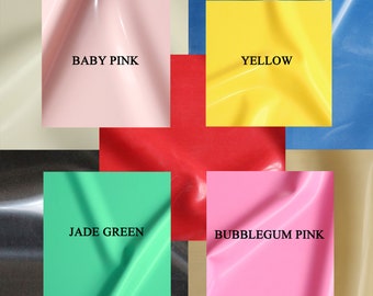 Puede incluir: Un collage de seis muestras de tela de diferentes colores. Las muestras están dispuestas en una cuadrícula. Los colores son: rosa bebé, amarillo, verde jade, rosa chicle, rojo y beige.