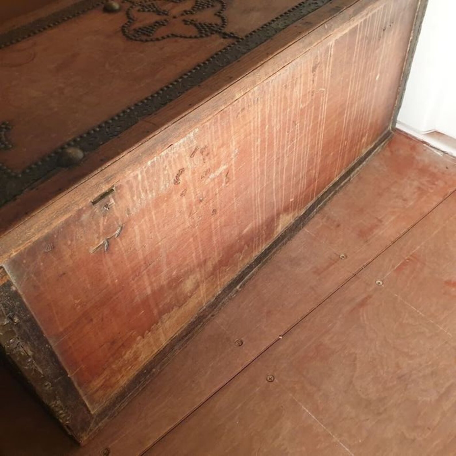 Rare Antique Omani African Zanzibar Chest Brassmounted Early 19th