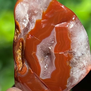 Lake Superior Agate POLISHED Amethyst Druzy Paint Floater Tubes Crystal Banding  .6 oz