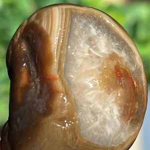 Lake Superior Agate Red Green Floater Tubes Water Level Banding 1.7 oz