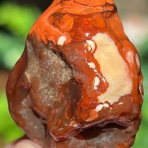 Lake Superior Agate Red White Paint Tubes Crystal Impressions Banding  .9 oz