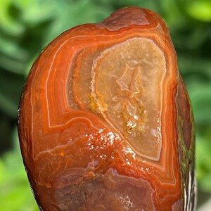 Lake Superior Agate Red White Floater Tubes Crystal Banding  2.3 oz