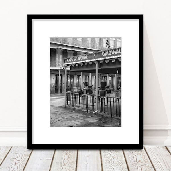 Cafe Du Monde, New Orleans Print, Jackson Square, Coffee Shop, Beignets, NOLA, Travel Decor, Wall Art