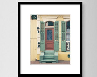 New Orleans Photography, French Quarter Architecture, Yellow House, New Orleans Wall Art, Fine Art Print