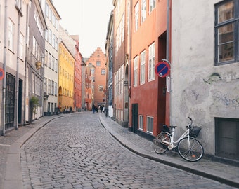 Copenhagen Denmark, Black and White Photography, Travel Decor Wall Art