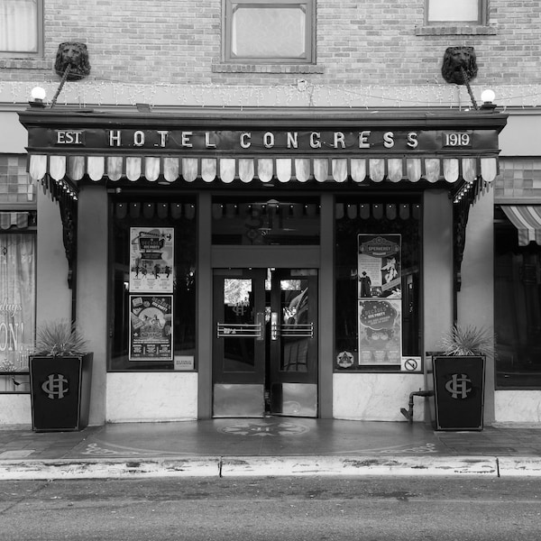 Tucson Arizona, Hotel Congress, Tucson Wall Art Photography Print