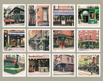 Greenwich Village, New York Print Set, Gallery Wall, New York Wall Art, Photography, West Village, Office Decor, Dorm, New York Gift, 5x5