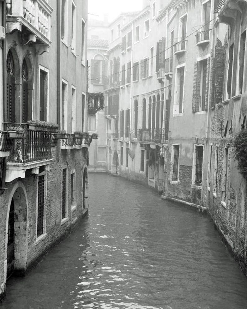 Venice Italy, Travel Decor, Set of 6 Prints, Black and White Photography, Gallery Wall, Print Set, Europe, Fine Art Print, Vertical Wall Art image 7