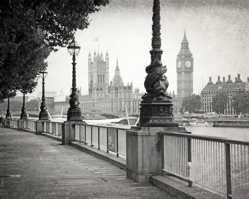 London Prints Black and White Photography Set of 6 Prints Etsy