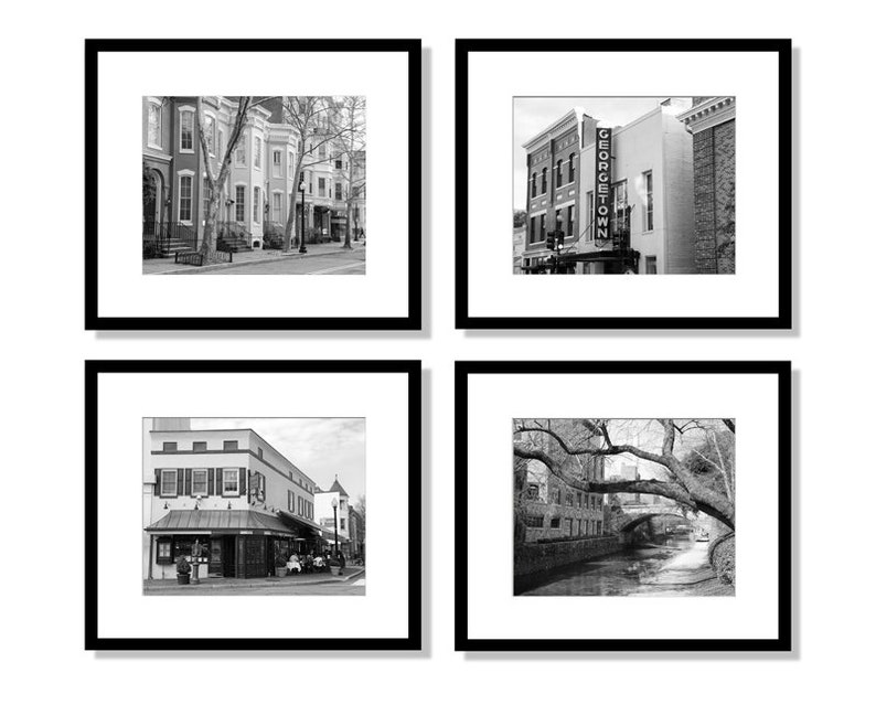 Washington DC Set of 4 Prints Wall Art Fine Art Etsy