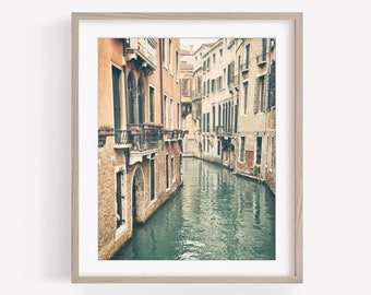 Venice Italy Wall Art Print, Travel Decor, Europe Photography, Black and White or Color Vertical Print