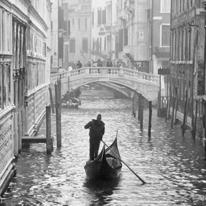 Venice Italy, Travel Decor, Set of 6 Prints, Black and White Photography, Gallery Wall, Print Set, Europe, Fine Art Print, Vertical Wall Art image 6