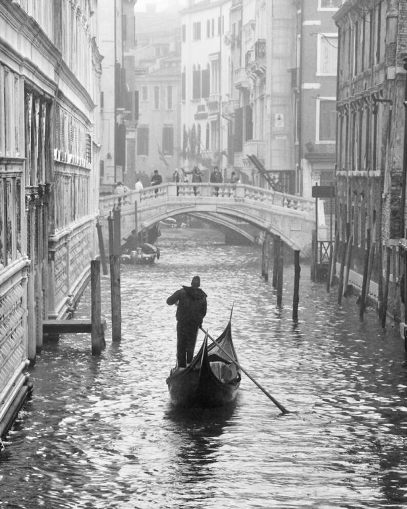 Venice Italy, Travel Decor, Set of 6 Prints, Black and White Photography, Gallery Wall, Print Set, Europe, Fine Art Print, Vertical Wall Art image 6