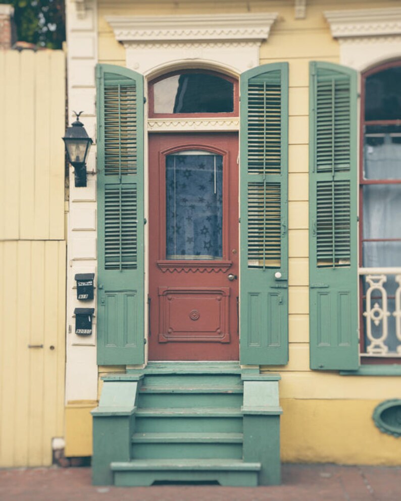 New Orleans Door Prints New Orleans Photography Set of 3 | Etsy