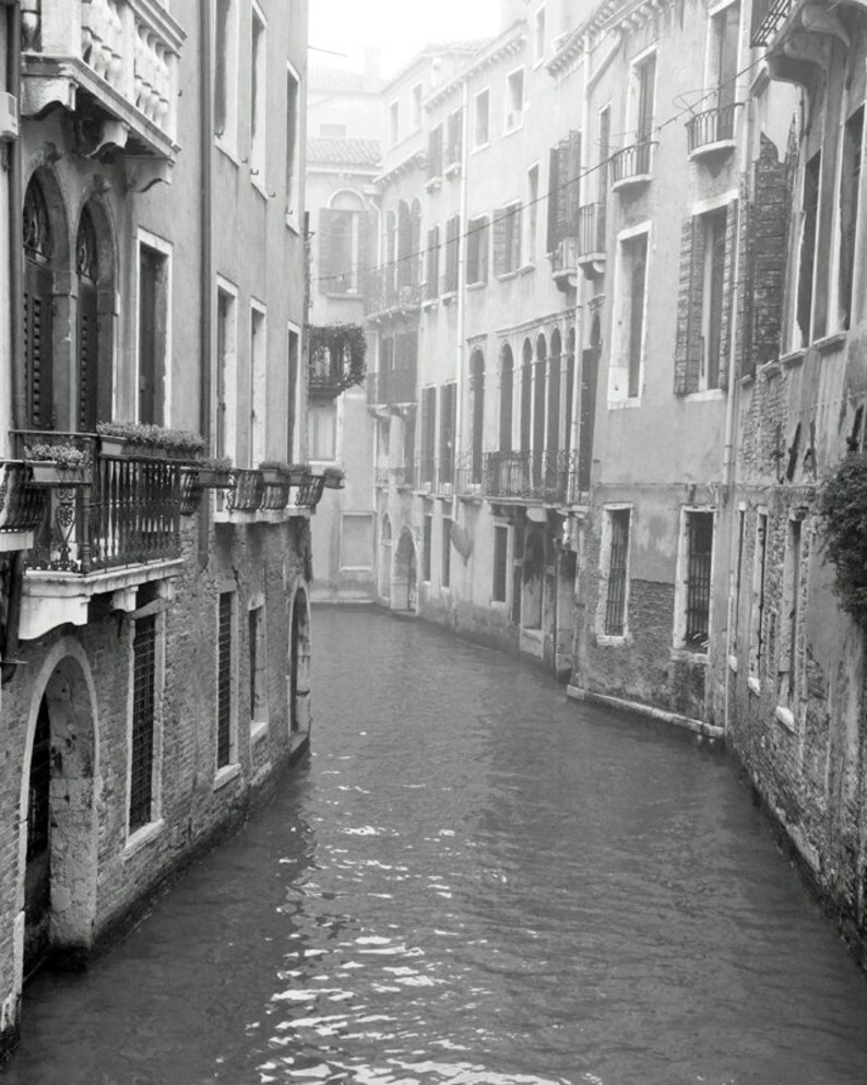 Venice Italy Wall Art Prints Black and White Photography - Etsy