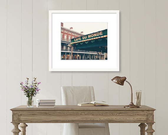 New Orleans Print, Cafe Du Monde, Jackson Square, NOLA Coffee Shop