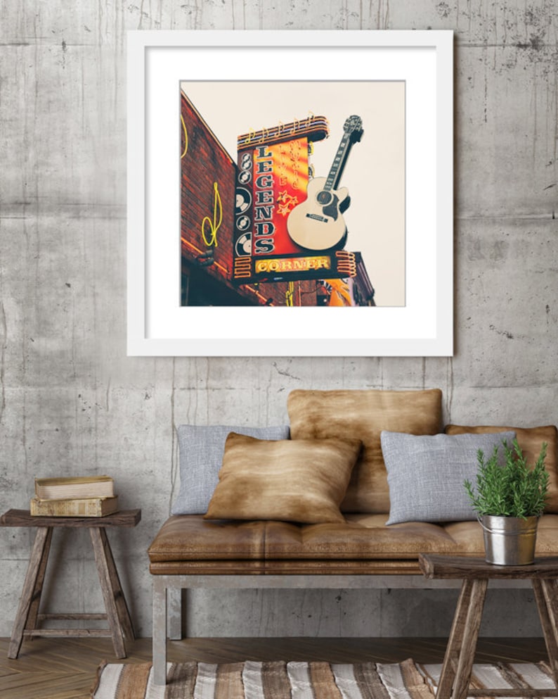 Nashville Wall Art Legends Corner Country Music Decor Etsy