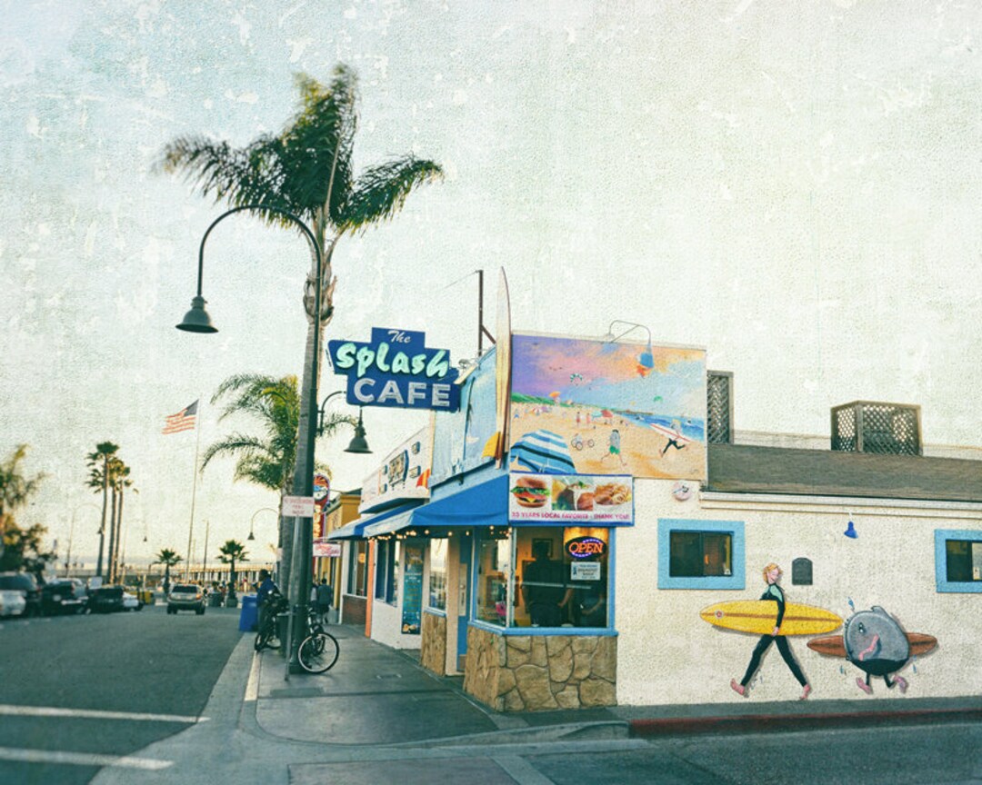 Pismo Beach, Splash Cafe, California Beach Photography, Beach Decor