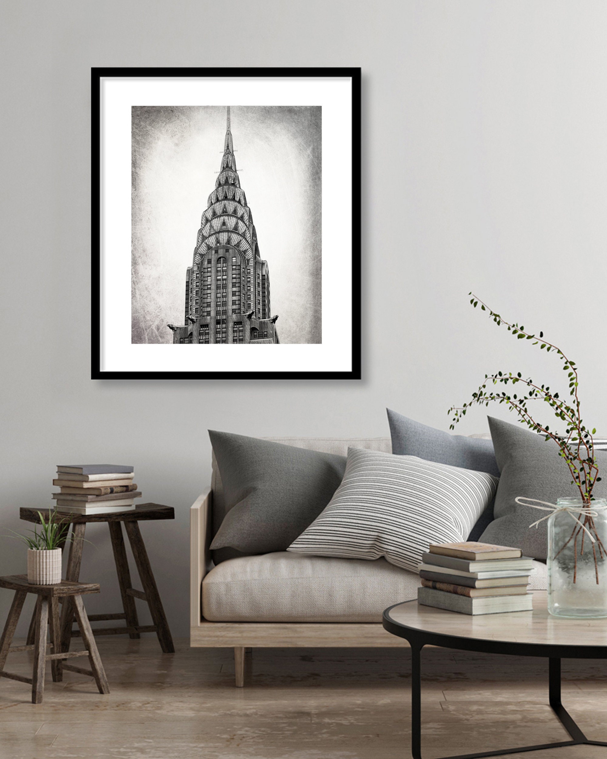 Chispum 特大ウォールステッカー NewYork Chryslerアクタス Jeep Grand Cherokee Window Decals - SRT Hellcat Logo Large (set of