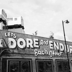 Black and White Street Art Graffiti Print, Urban Decor, Tolerance and Diversity,  Inspirational Wall Art