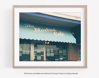 Bluebird Cafe, Nashville Print, Wall Art, Country Music, Nashville TN, Black and White Photography, Music City, Nashville Gift