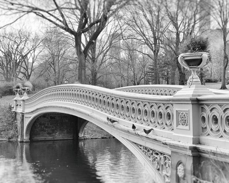 Central Park New York Wall Art Black and White Photography Etsy