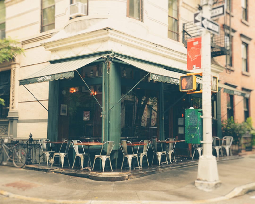 New York Print, West Village, Tartine, New York City Cafe, NYC
