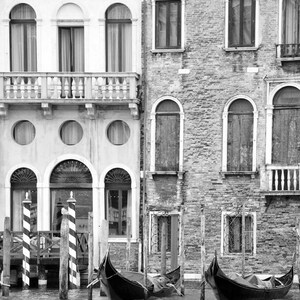 Venice Italy, Travel Decor, Set of 6 Prints, Black and White Photography, Gallery Wall, Print Set, Europe, Fine Art Print, Vertical Wall Art image 5