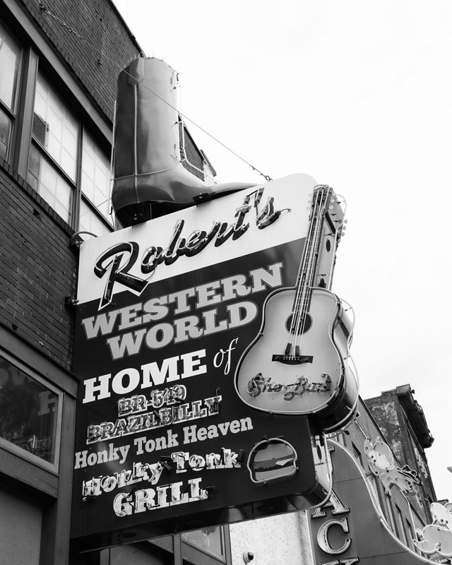 Nashville Art Set of 3 Prints Country Music Decor Wall Art Etsy