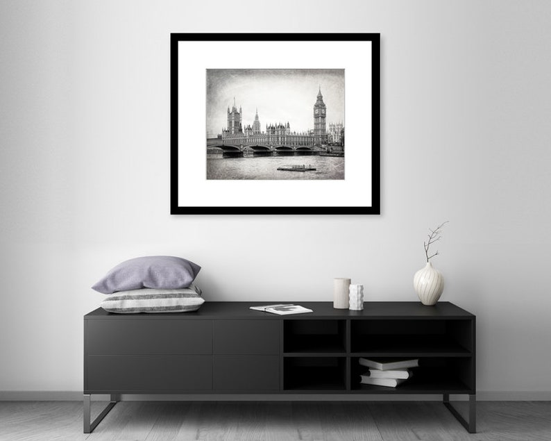London Photography Black and White Big Ben Parliament - Etsy
