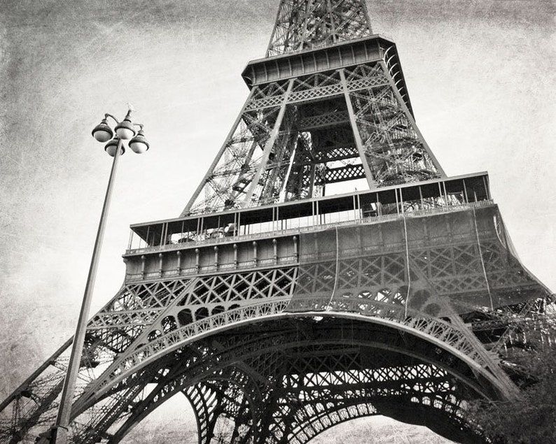 Paris Wall Art, Paris Print Set, Black and White Photography, Gallery Wall, Paris Decor, Eiffel Tower, Travel Decor, Set of 9 Prints image 4