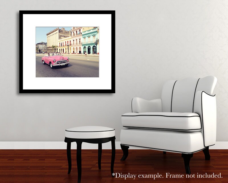 Affiche Poster 61x91 Cm – Déco Murale Cubaine Vintage (voitures, Immeubles) – ARTTOR