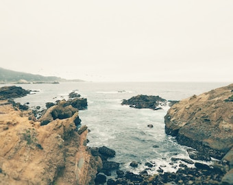Ocean Landscape Photography, California Coast, Monterey, Fine Art Print, Coastal Decor Wall Art