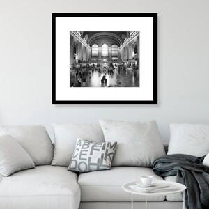 New York Print Grand Central Station Black and White - Etsy