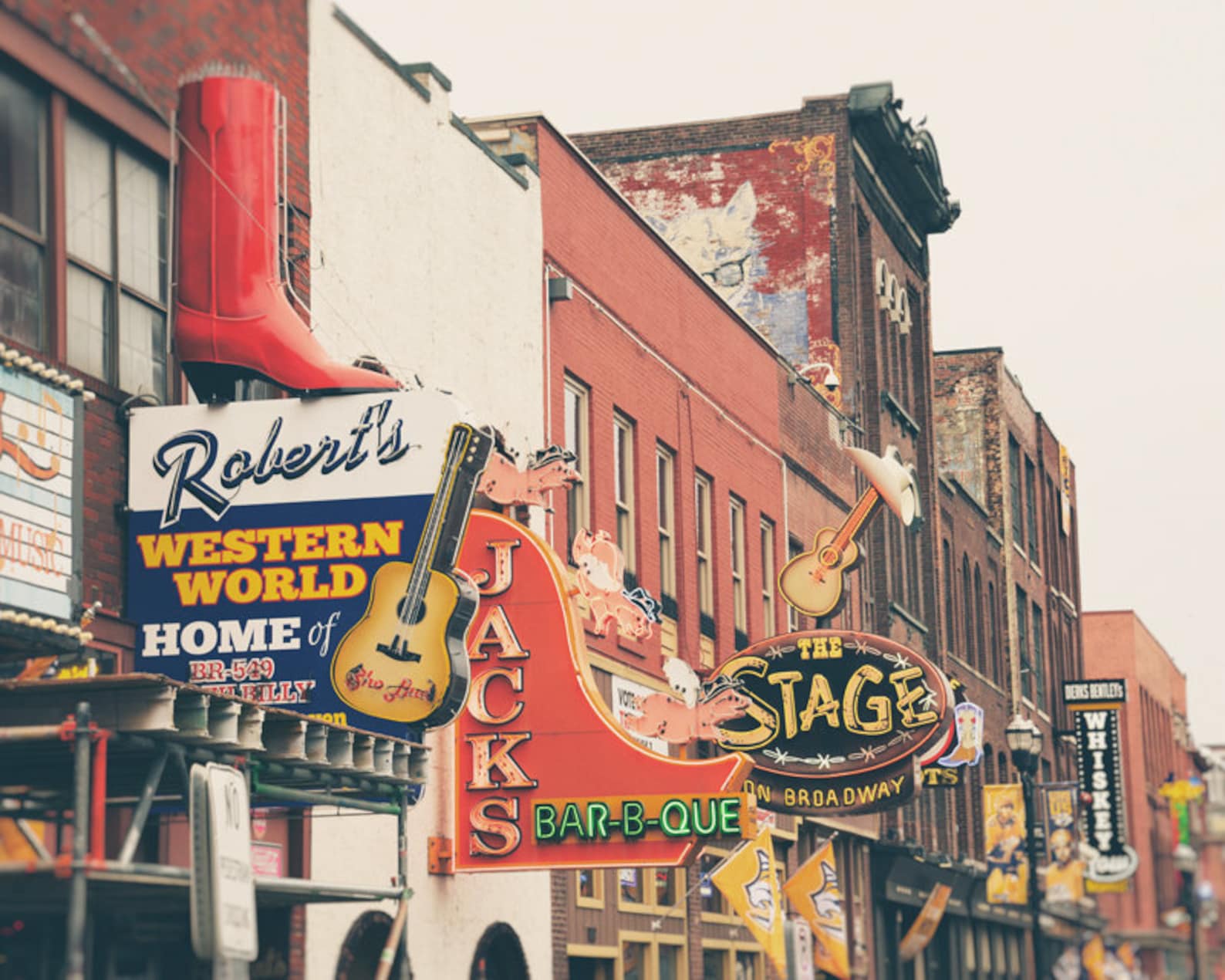 Nashville Wall Art Print Set Black and White Photography Etsy