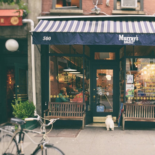 New York Print, Bagel Shop, West Village, NYC, Murrays Bagels, New York Photography, Wall Art, Kitchen Decor, New York City Gift