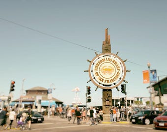 Fisherman's Wharf, San Francisco Photography Print, California Wall Art, Travel Decor