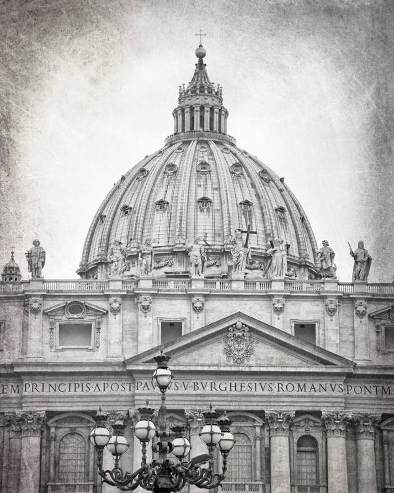 Rome Wall Art Print Set Black and White Photography Italy - Etsy
