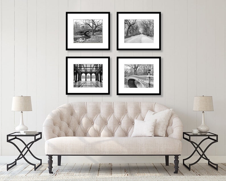 Central Park New York Wall Art Black and White Photography Etsy