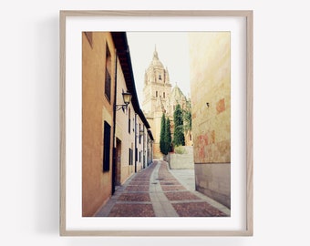 Salamanca Spain Photography Wall Art Print, Spanish Cathedral, Europe Travel Decor, Black and White, or Color Print