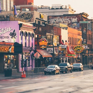 Nashville Wall Art Print, Country Music Bars, Tootsies, Roberts, The Stage, Downtown Nashville Photography, Music City Gift