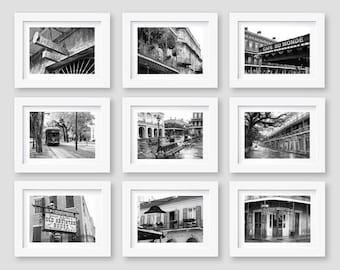 New Orleans Art, New Orleans Print Set, Wall Art, Photography, French Quarter, Gallery Wall, Set of 9 Prints, 5x7, 8x10, 11x14